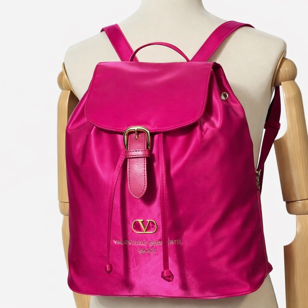 VALENTINO GARVANI SPORT PINK NYLON BACKPACK - Picture 6 of 10